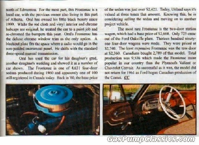 1960 Ford Canada Frontenac Article 2